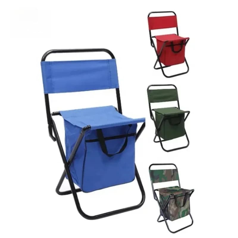 Sedia da campeggio pieghevole ultraleggera con scatola per il trasporto Sedia da spiaggia da pesca all'aperto Mazar portatile staccabile per viaggi, escursioni, picnic