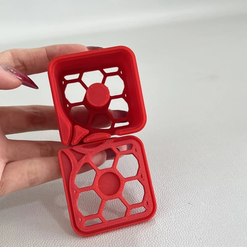 Organizzatore di Etichette Stampato in 3D Rosso, Strumento di Archiviazione da Scrivania per Casa e Ufficio, Porta Etichette per Classificazione Ordinata