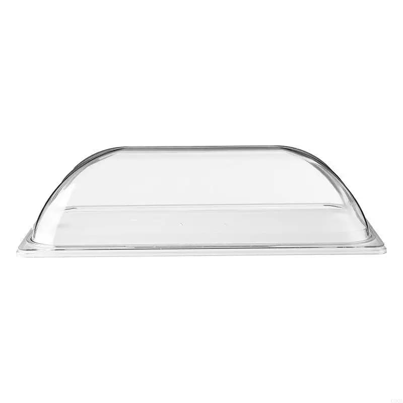 C90A Practical Food Powder Cover Rectangular Transparent dome cover for dessert bread