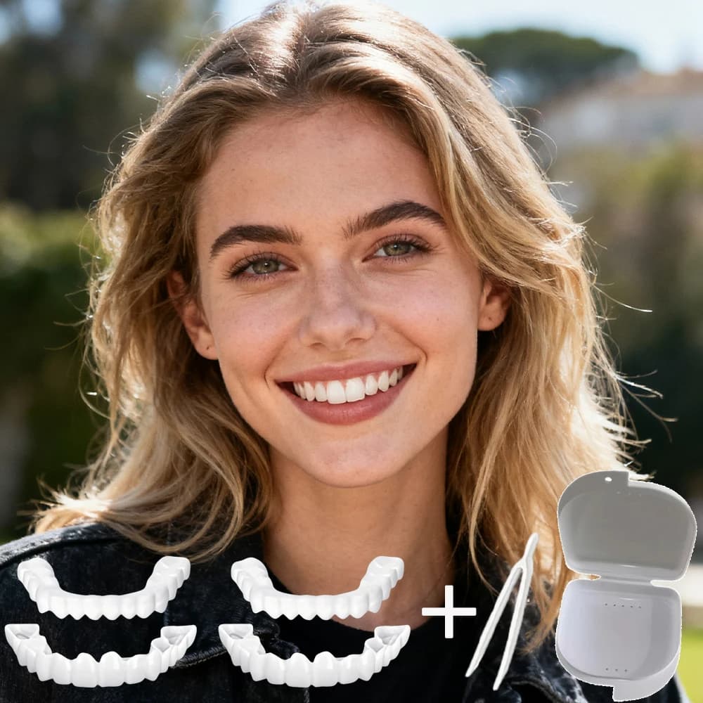 Nuove Faccette Dentali Riutilizzabili per un Sorriso Perfetto per Appuntamenti Romantici, Sbiancamento Istantaneo H2931