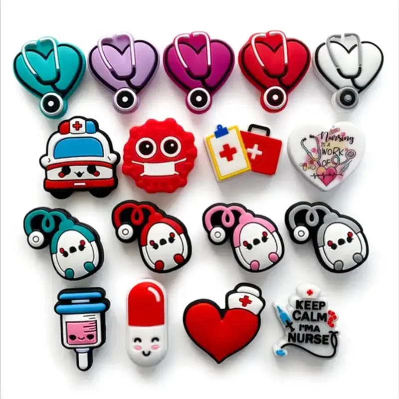 5/10 pezzi perline in silicone per uso alimentare perline focale in silicone per cartoni animati all'ingrosso accessori per gioielli con braccialetto a catena ciuccio fai da te