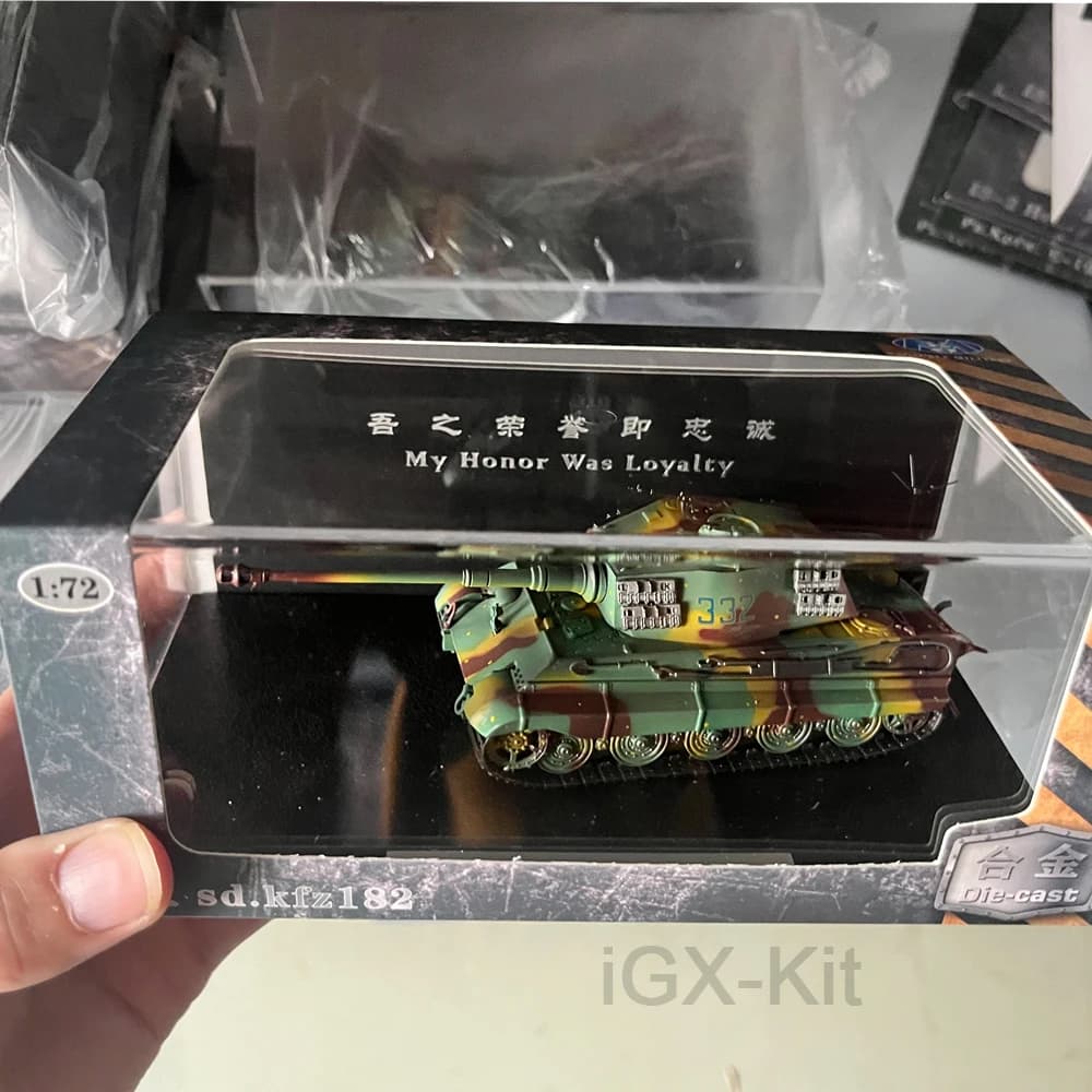 1/72 Germania Re Tiger Carro Armato Avanti Finito Modello Militare Panzerkampfwagen VI Ausf.B Lega Statica Ornamento Giocattolo Regalo
