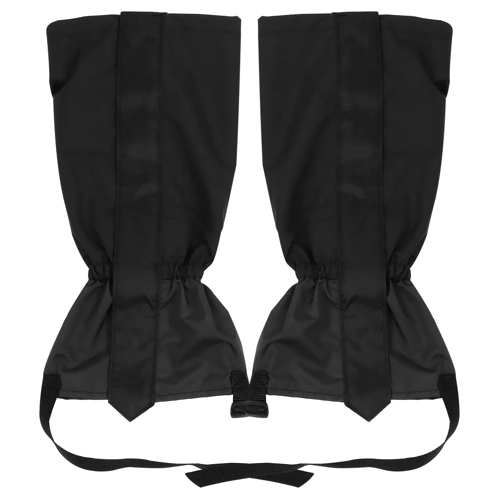 1Pair Adjustable Breathable Leg Gaiters Black Tpu Strap Waterproof Snow Boot Gaiters for Outdoor Hiking Snow Sleeve Walking