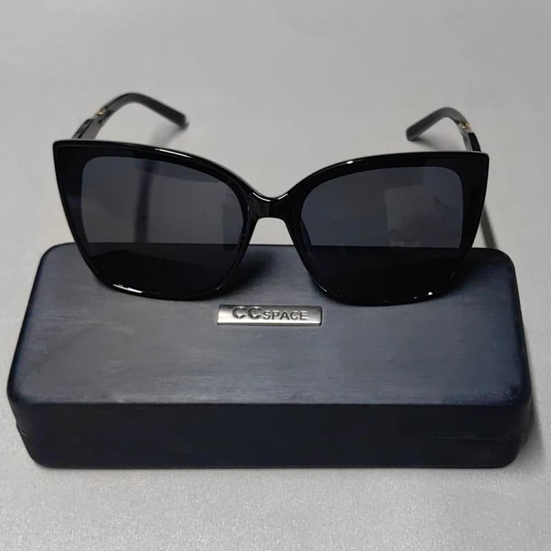 46305 Vintage Square Cat Eye Stripe Sunglasses Men Women Optical Fashion Computer Glasses