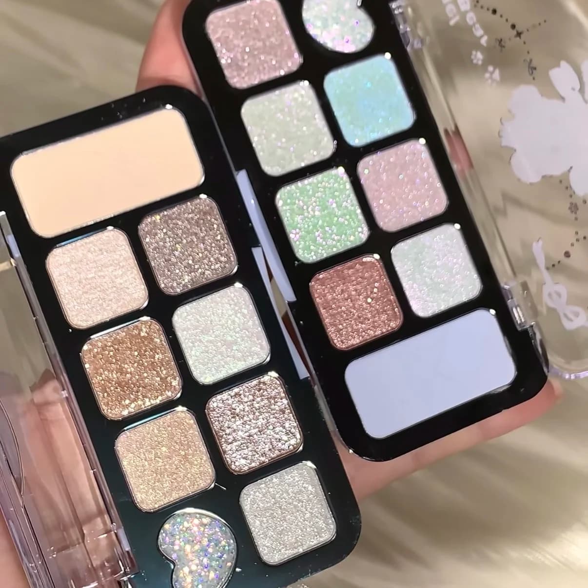 JILL Leen 9 Colors Color Shades Powder Perlescent Glitter Glossy Low Saturation Color Fine Flash Makeup Eyes Durable