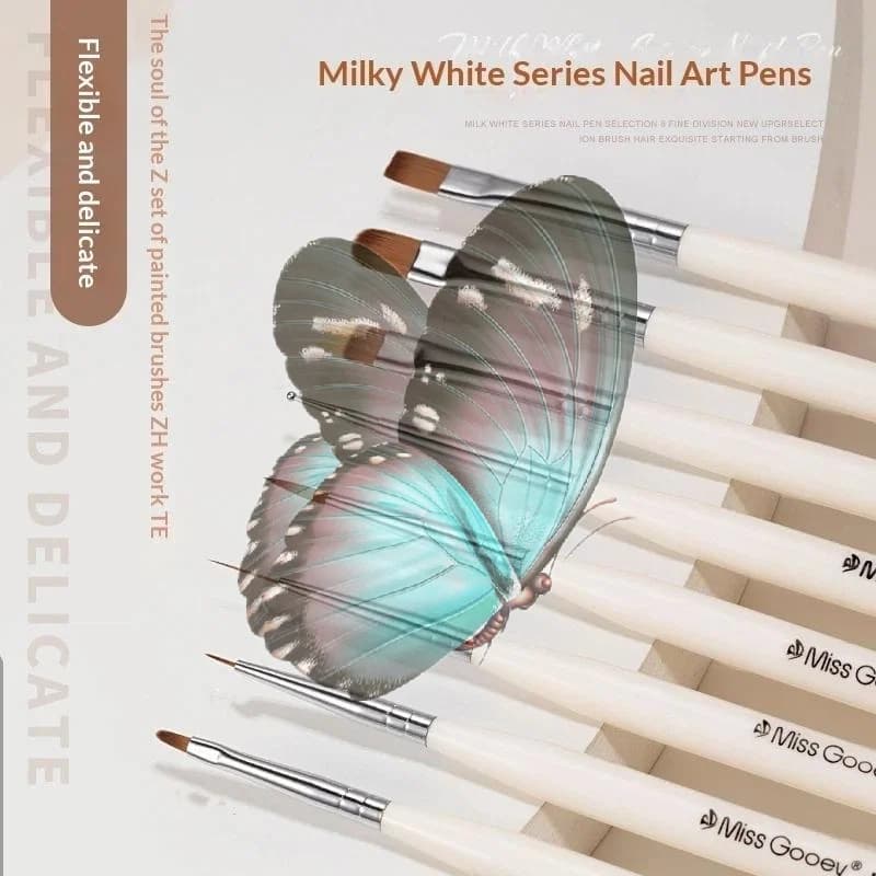 Nails Art Liner Brush Elongated Lines Drawing Painting Nail Design Pen UV Gel 3D Carving Brush Professional Manicure Salon Tool
