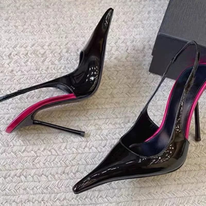 Nuove scarpe da banchetto con tacco alto da donna sexy a punta trasparente con tacco a spillo e tacco alto da Europa e America