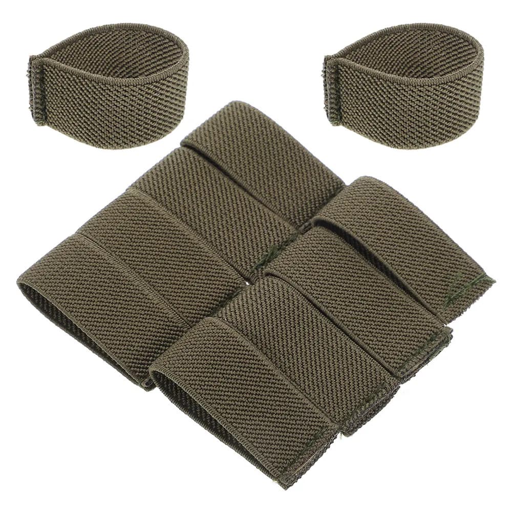 10 Pezzi Anelli Elastici in Twill per Cintura, Organizzatore di Fissaggio Sicuro, Supporto per Cinghie, Fermo per Cinture in Tessuto, Fascia per Cinghie di Zaini