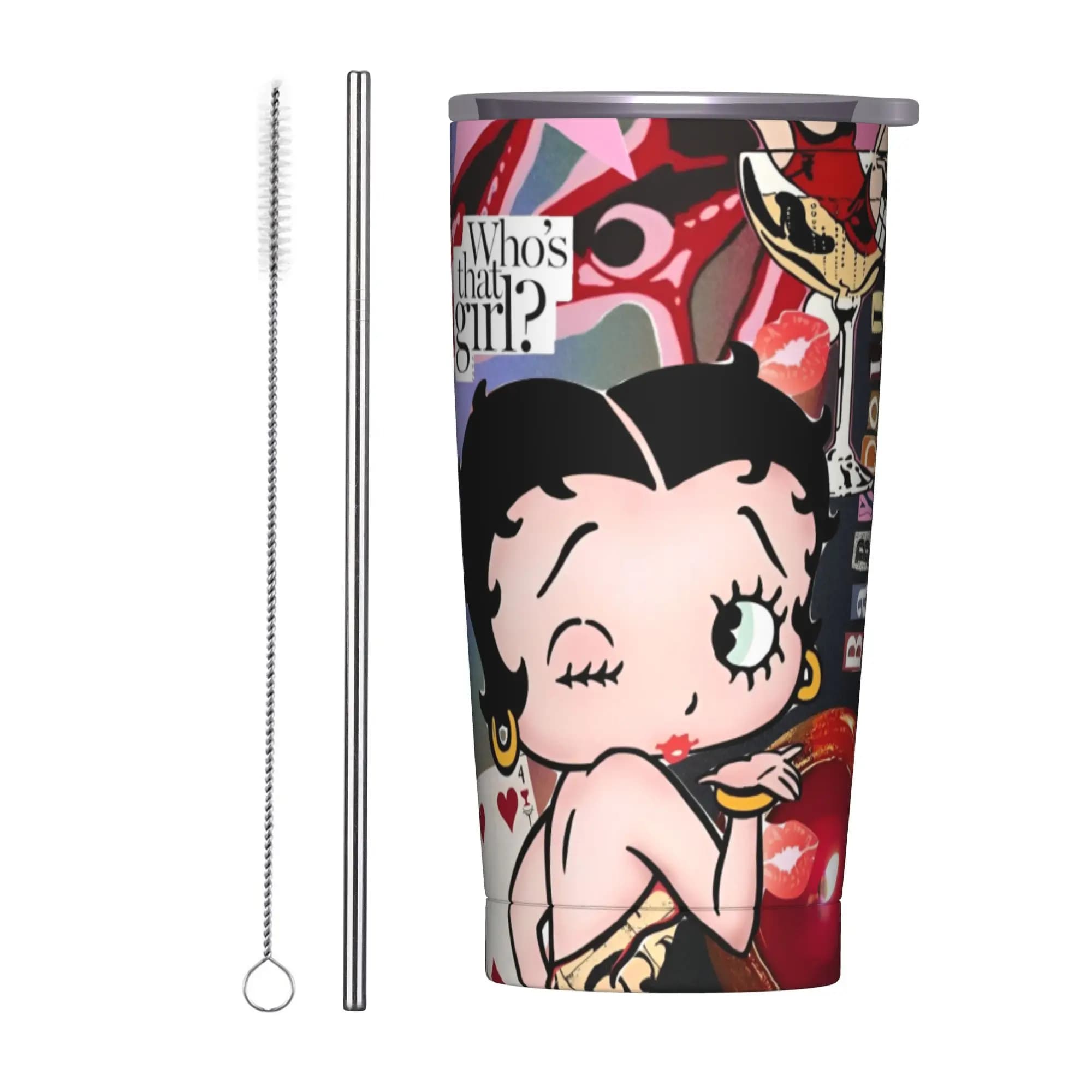 Tazza Termica in Acciaio Inox B-bettys BoopS, Bicchieri di Lusso per Mantenere le Bevande Calde, Tazze da Viaggio, Bottiglia d'Acqua
