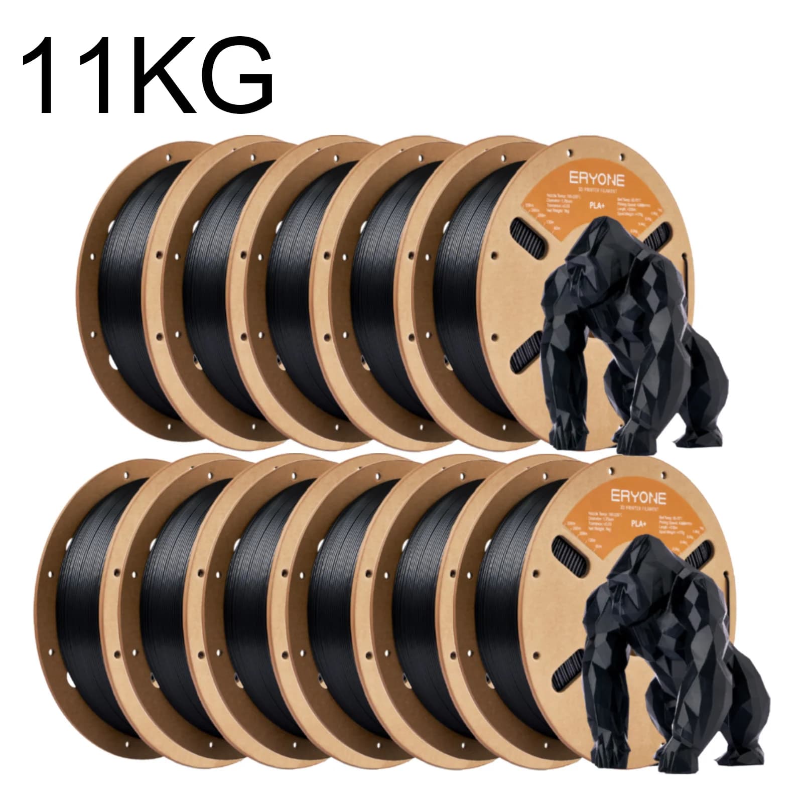 Filamento ERYONE PLA+ 1.75mm +/-0.03mm, Filamento per Stampante 3D PLA Plus PLA+