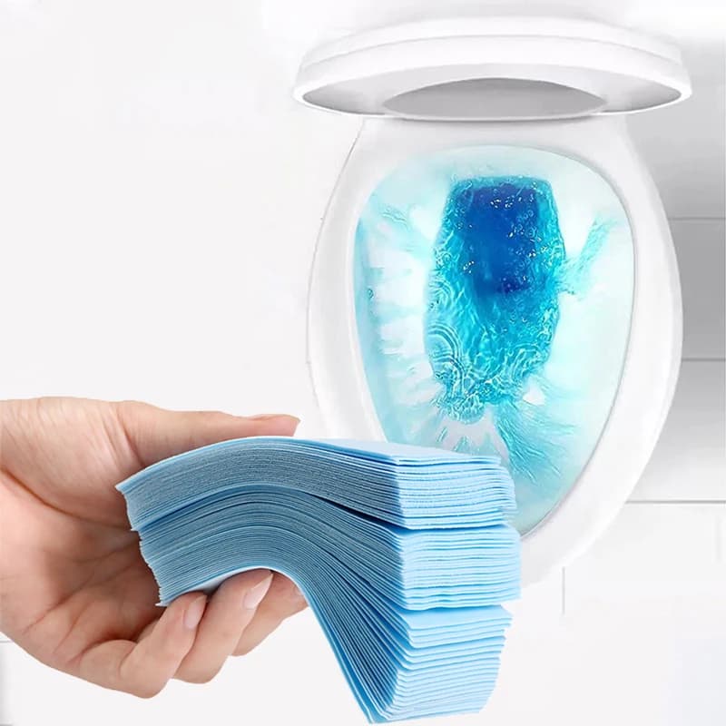 30/60/90/120Pcs foglio detergente per wc per la pulizia della toilette igiene deodorante per wc giallo sporco prodotti per la pulizia della toilette
