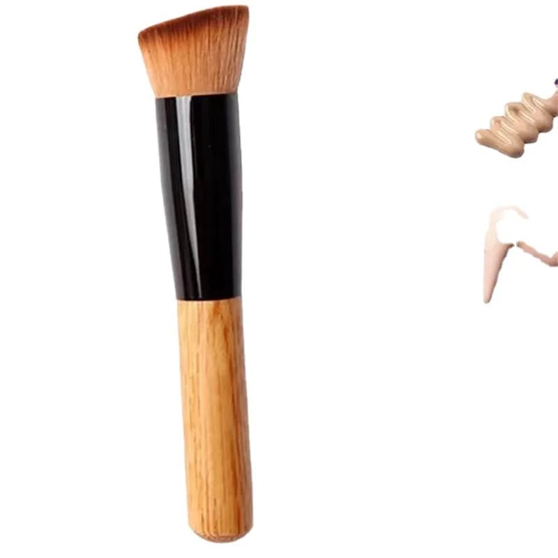Factory wholesale spot single cosmetic brush does not eat powder oblique head brush foundation make-up brush oblique head brush powder blusher brush makeup tools