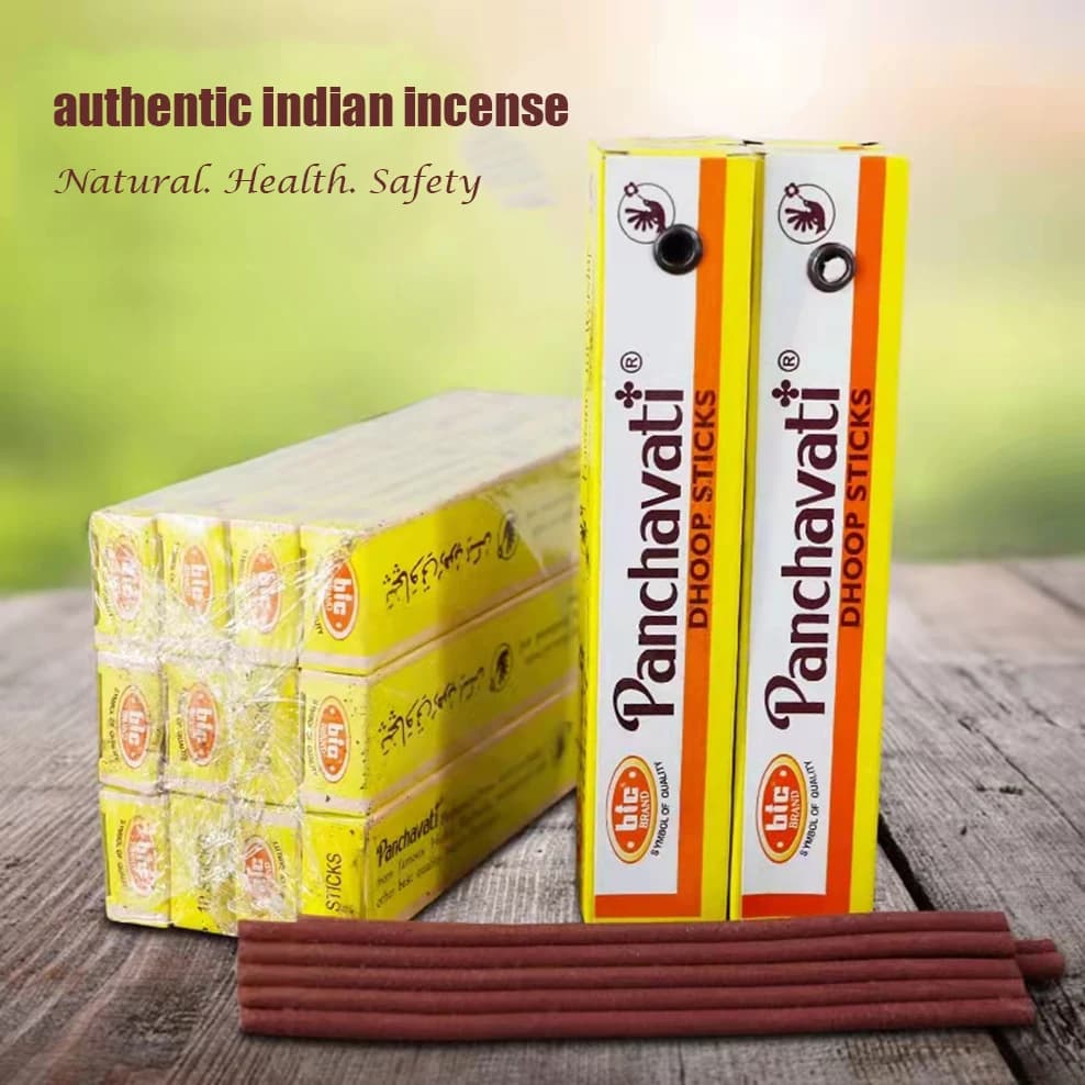 Incenso indiano per guardaroba, legno di sandalo di pino con aroma forte, incenso naturale, bastoncini di incenso aromatico antiodore a prova di falena, 12 scatole piccole