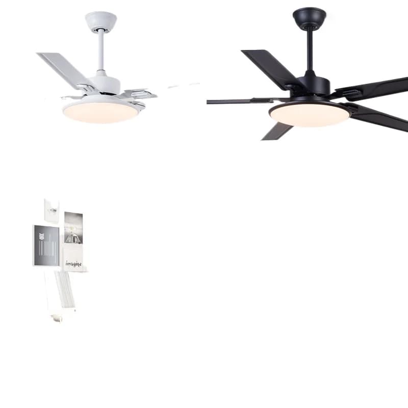 Ventilatore da soffitto, ventilatore da ristorante in ferro, lampadario moderno con ventilatore elettrico in stile europeo