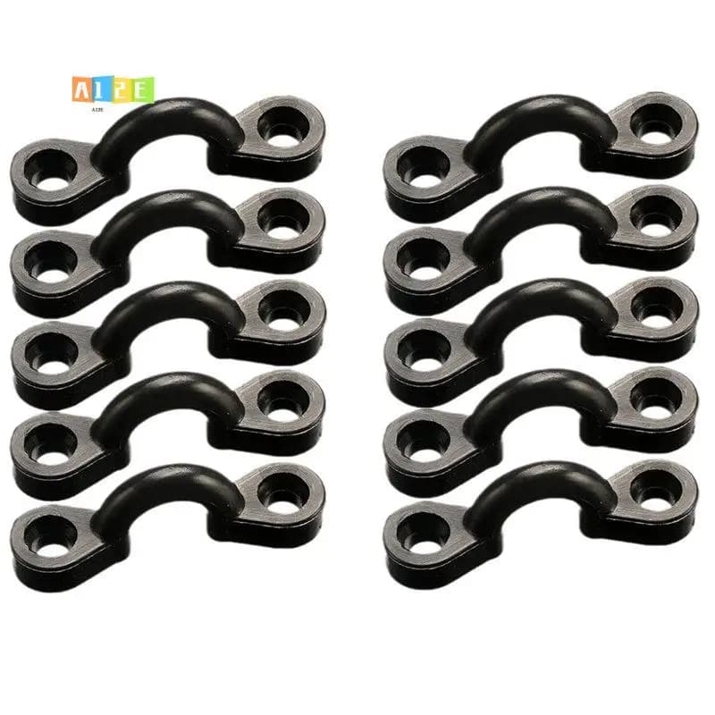 A12E-Kayak Pad Eye Anchor Point C Type Pull Handle Buckle Eyelets With Screws For Canoes Boats Kayaks Replacement Part 10 Set