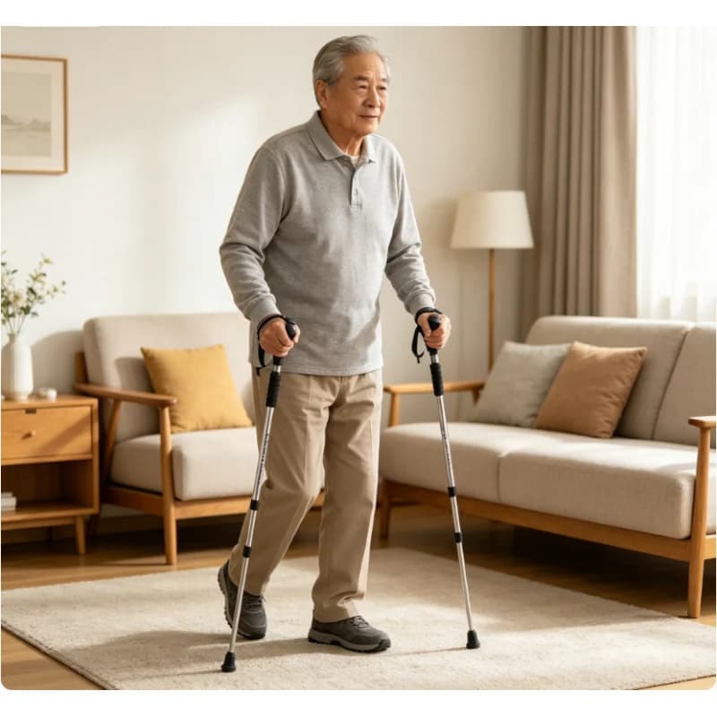 Bastoncini da Trekking Pieghevoli in 5 Sezioni, Ultraleggeri in Alluminio, Bastone da Nordic Walking Portatile per Escursionismo