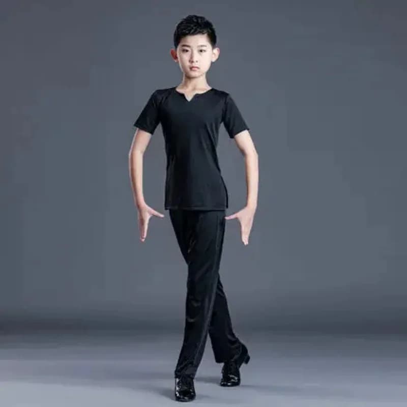 Vestito da ballo per bambini Ragazzi Abiti da pratica Estate Concorso latino Costumi di performance Camicia Pantaloni Abito CU9829x;3,v'6.f;9,