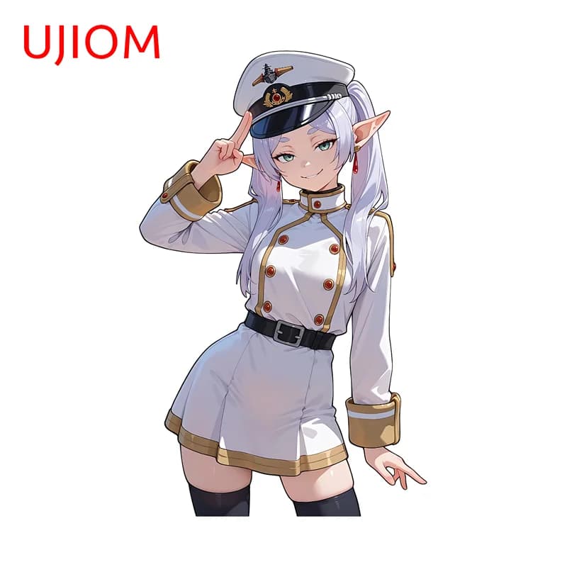 UJIOM Cool Police Frieren Ayase Graffiti Wall decal Exquisite and attractive Decalcomania sharp suitable for home accessories Solar protection