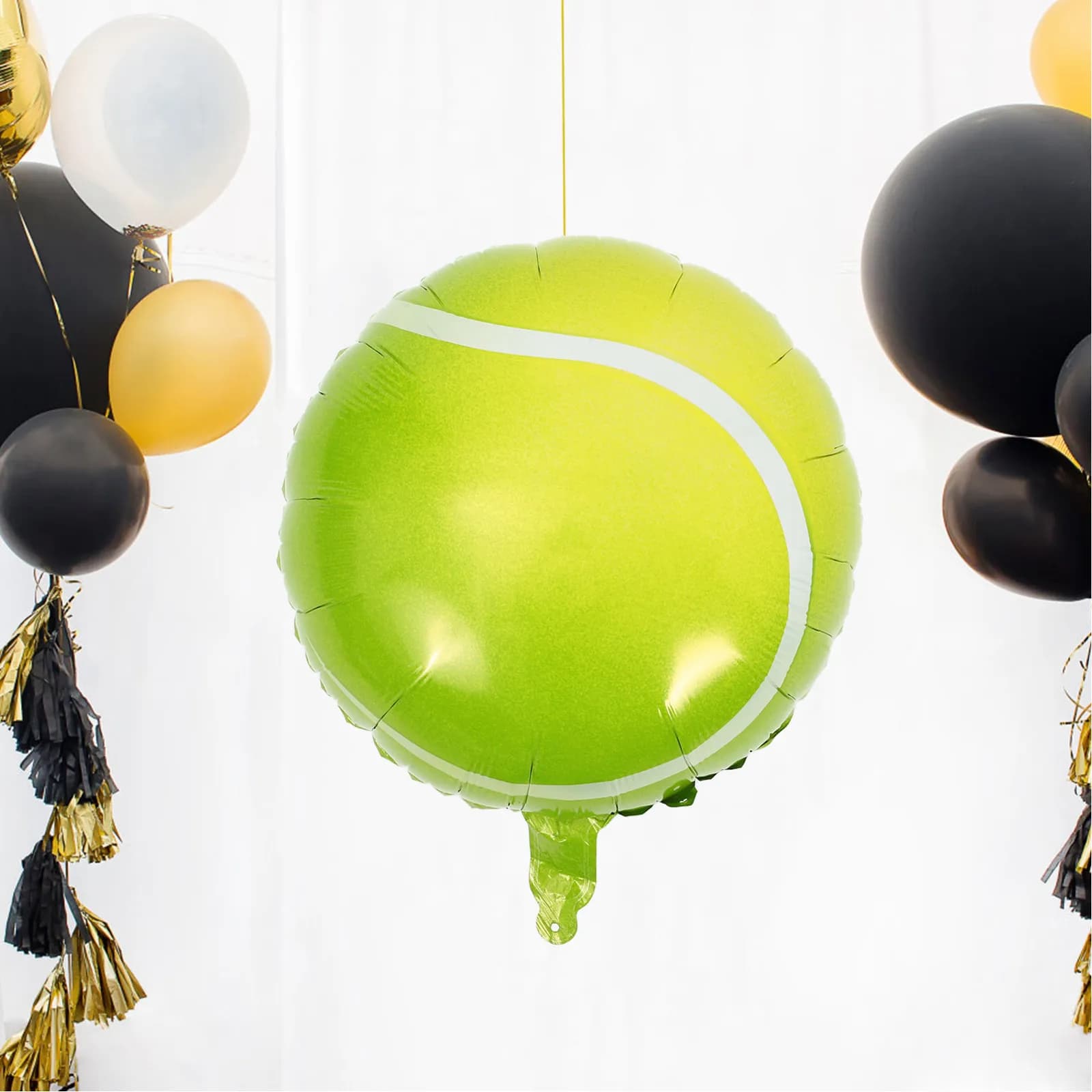 Set Palloncini a Forma di Racchetta e Palla da Tennis, Decorazioni in Foil Vivaci per Feste di Compleanno a Tema Tennis, Addio al Nubilato, Celebrazioni Sportive all'Aperto