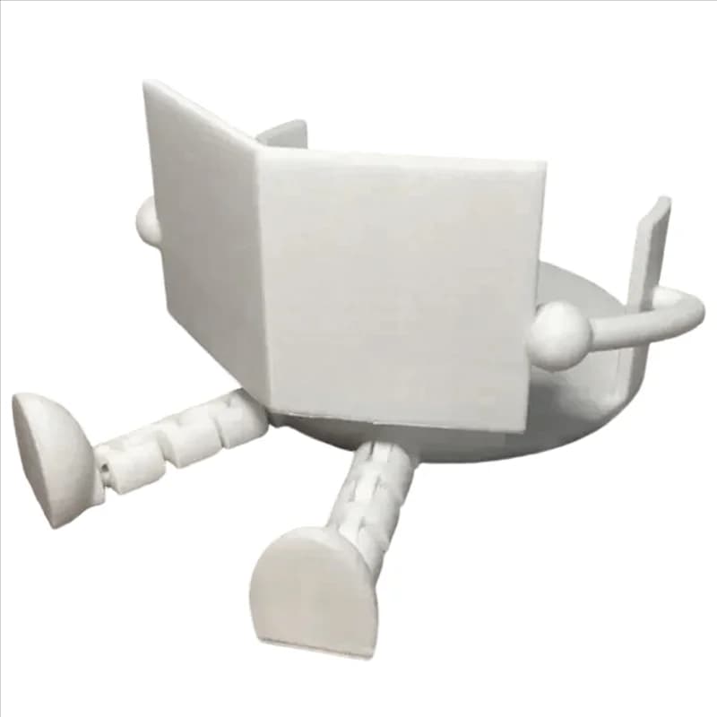 [NUOVO!A93G】 Supporto per carta igienica unico stampato in 3D, accessorio per la lettura dei notiziari, aggiunge divertimento al tuo bagno, adatto per il bagno.