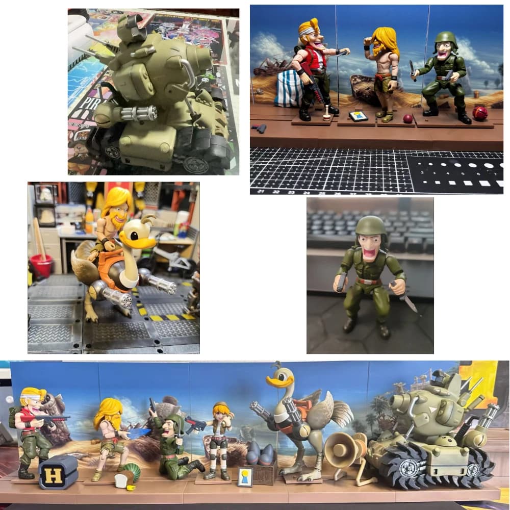 Yolopark Metal Slug Wave 3 - Set di Montaggio Non Adesivo in Stile Chibi - Modellino da Collezione di Tendenza