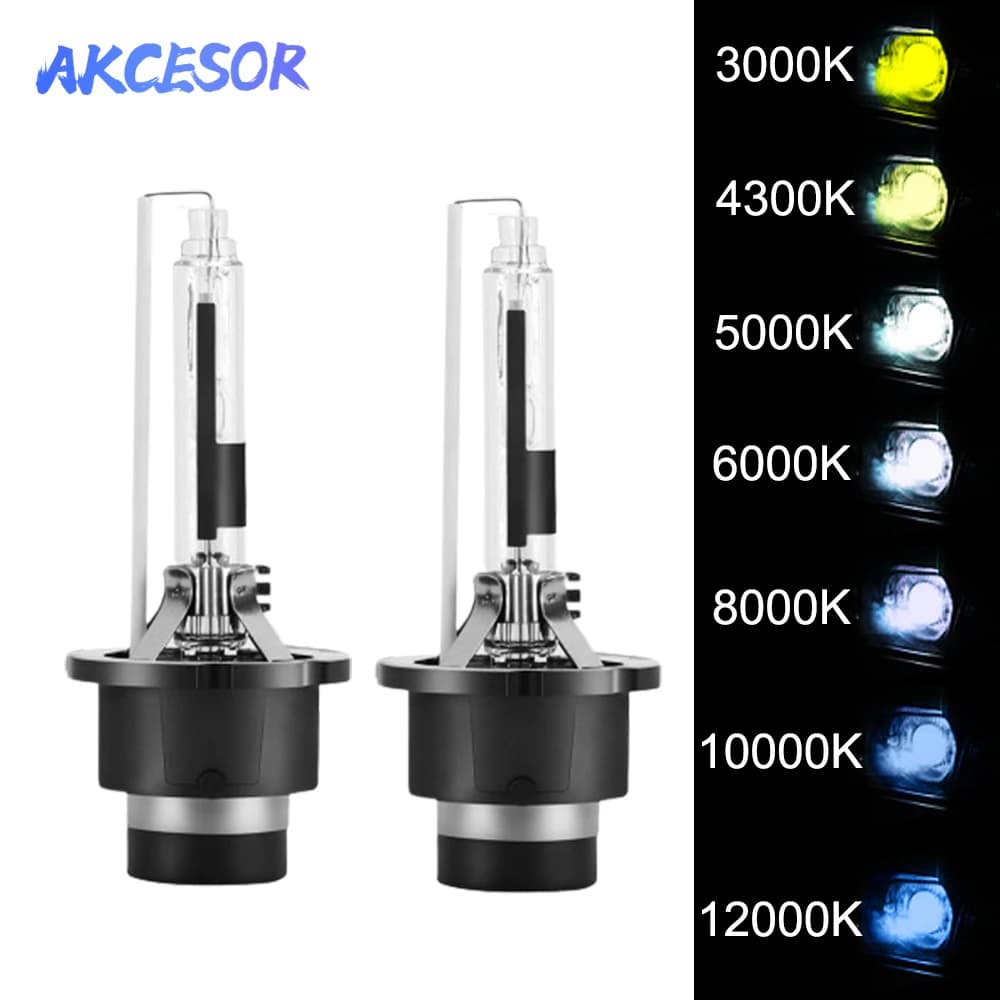 2x Lampadina allo xeno D2S D2R D4S D4R HID Faro Auto Lampadina Kit Lampada automatica 4300K 5000K 6000K 8000K 10000K 12000K 12V 35W