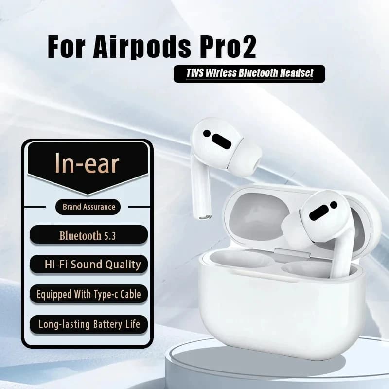 For Airpods Pro 2/4 TWS Bluetooth V5.3 HiFi Stereo Wireless Headphones In Ear Headphones Sport Racing Games