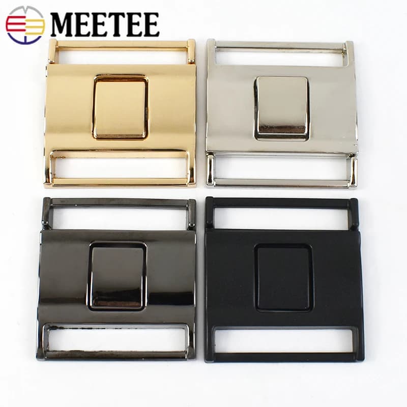 2-5Pcs Meetee 40mm Metal Belt Buckles Windbreaker Down Jacket Decorative Buttons Dress Garment Combination Buckle Accessories