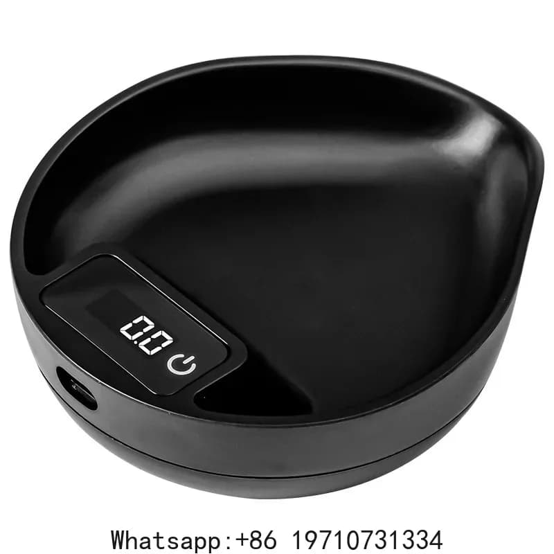 Mini Digital Coffee Scale 0.1g Precision, Espresso Brewing Weighing Scale with Bean Plate, Portable for Kitchen Travel Outdoor