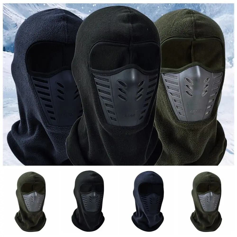 Anti-dust ski masked cap Anti-dust anti-fouling fleece wind Thermal neck Warms Face protection Women's motorcycle mask