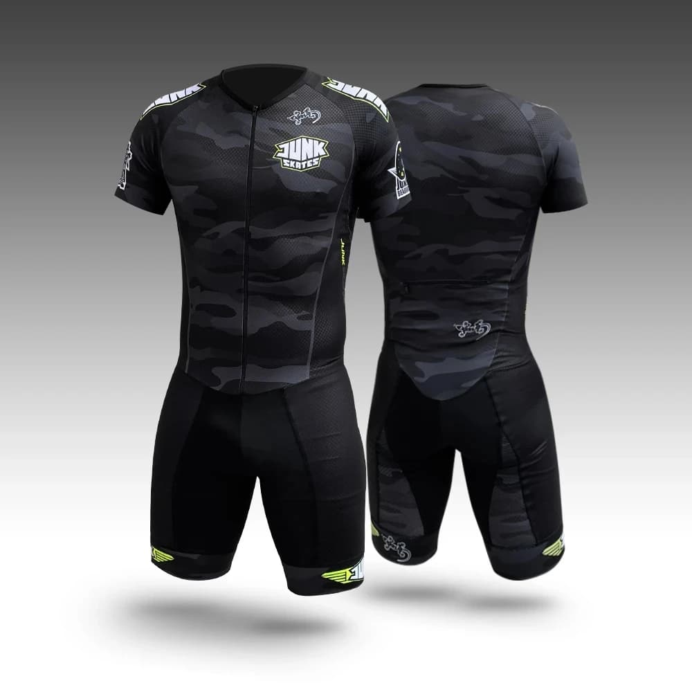 Men's Wheel Skating Cycling Knitwear Tri Suit Tri Suit Dermotuta Conjunto Bike Body Sport Swim Run