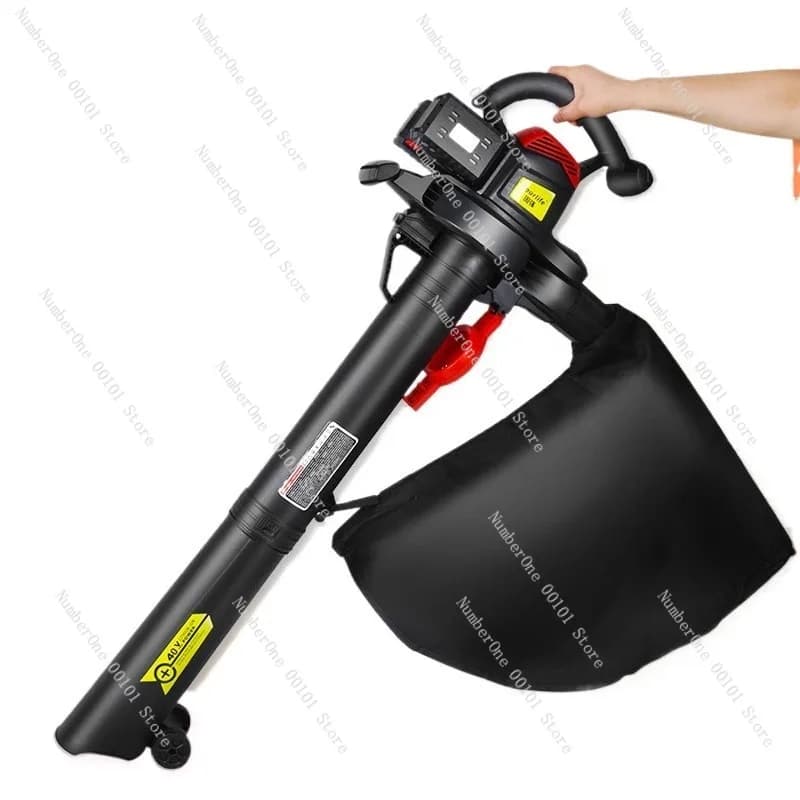 Soffiatore Aspiratore Trituratore Industriale a Batteria al Litio per Uso Gravoso, Potente Pulitore di Polvere per Casa, Giardino e Cortile