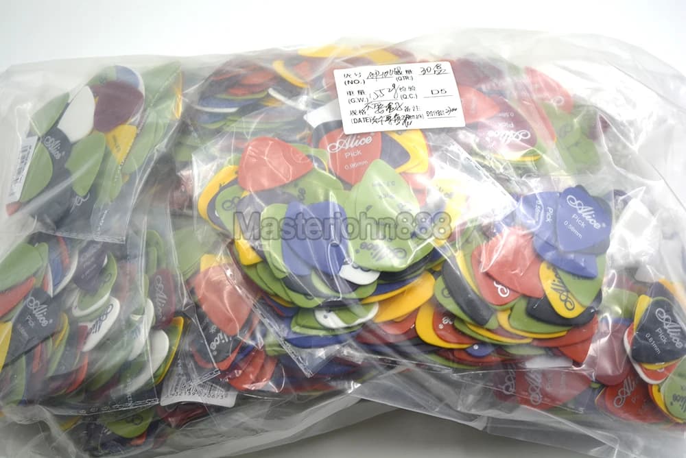 Thousand of Alice AP-Q Electric/Acoustic Guitar Picks Plectrums 6 Thickness Assorted