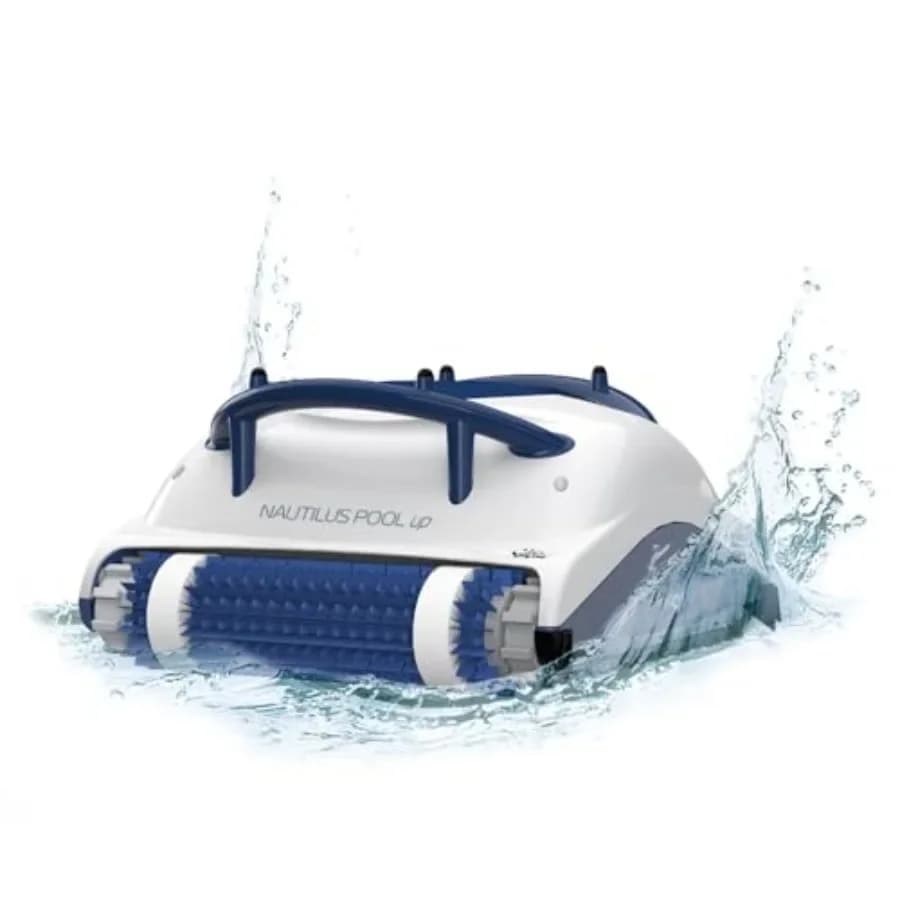 Aspiratore per piscine interrate fino a 26 piedi, corpo in plastica ABS, nero, con spazzola per la pulizia delle pareti