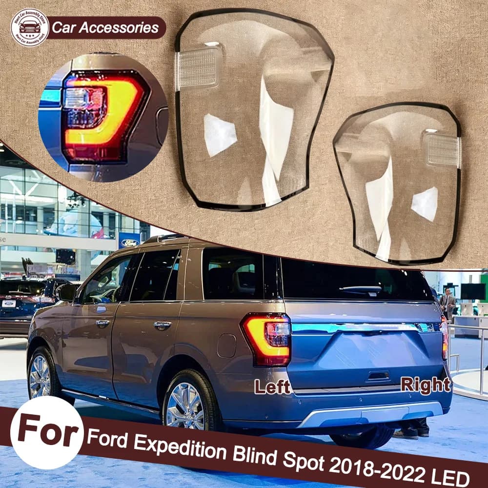 Car Accessories Replacement For Ford 2018-2022 Expedition Blind Spot LED Car Lights Shell Housing Cover Car Rear Taillight Hood