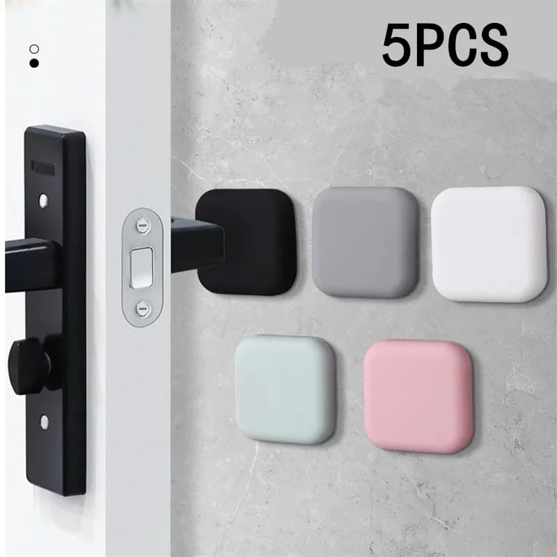 1/2/5PCS Fermaporta Maniglia In Silicone Paraurti Auto Adesivo Anti-Shock Protezione Porte Pad Per La Casa Protezione Della Parete Pad