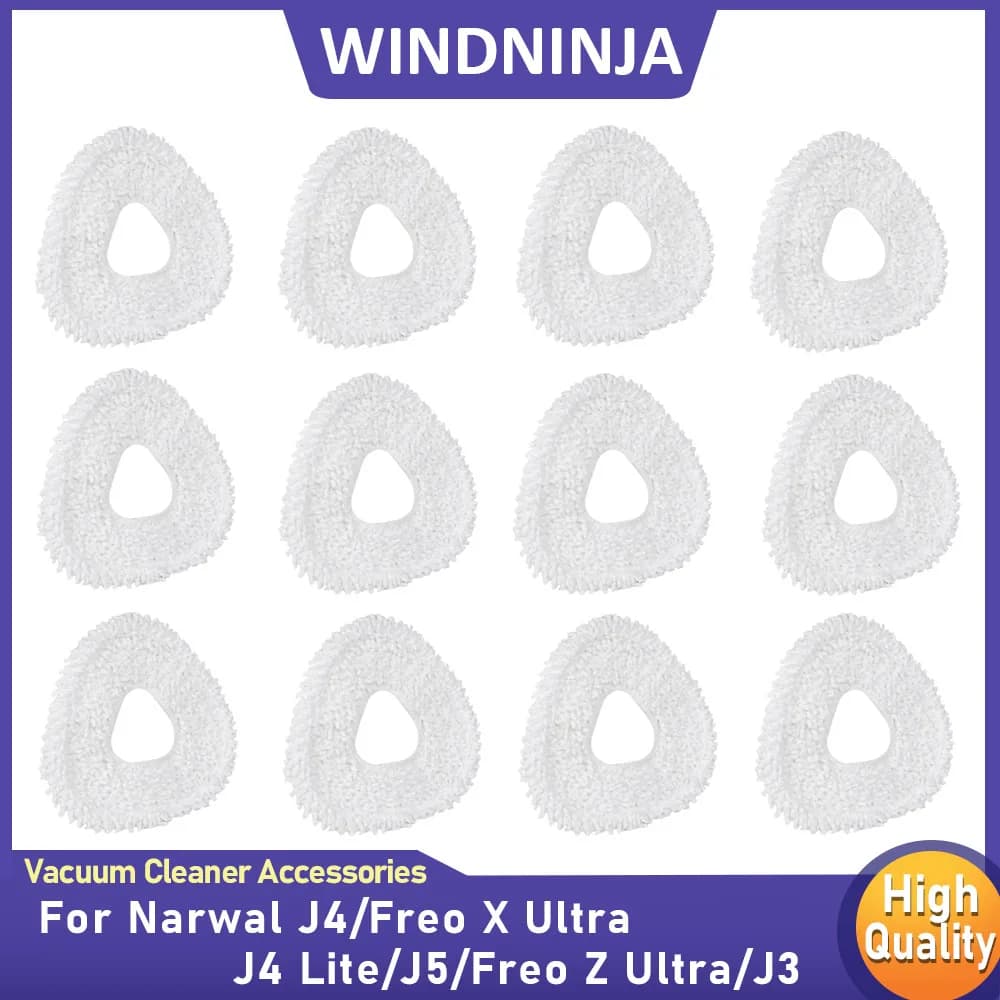 Mop Cloths Sweeping Robot Parts for Narwal J3/ J4 / Freo X Ultra / J4 Lite /J5 / Freo Z Ultra Vacuum Cleaner Mop Pad Accessories