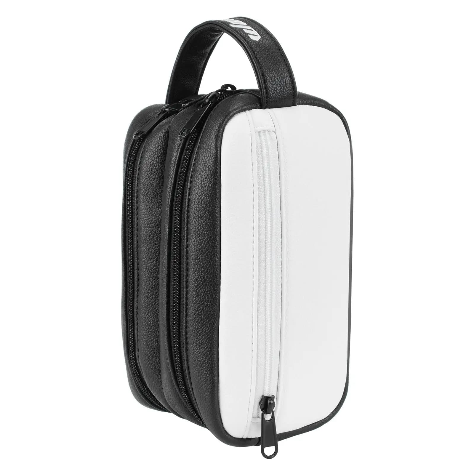 Borsa Porta Palline da Golf in Pelle PU Leggera, Organizer con Porta Tee per Sport all'Aperto