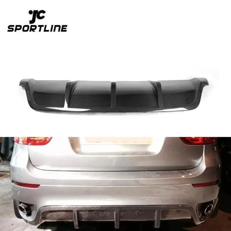 Rear Diffuser in Carbon Fiber E71 X6 for BMW X6 2008- 2014