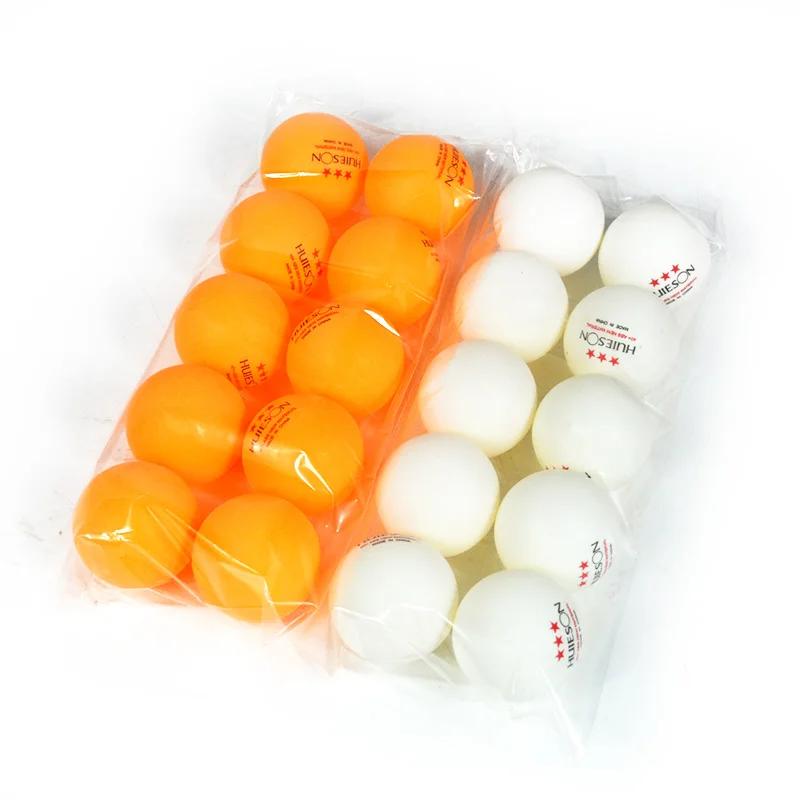 10 pieces Huieson new plastic ping pong balls ABS 3 stars 2.8g 40 + mm ping pong balls for match training balls