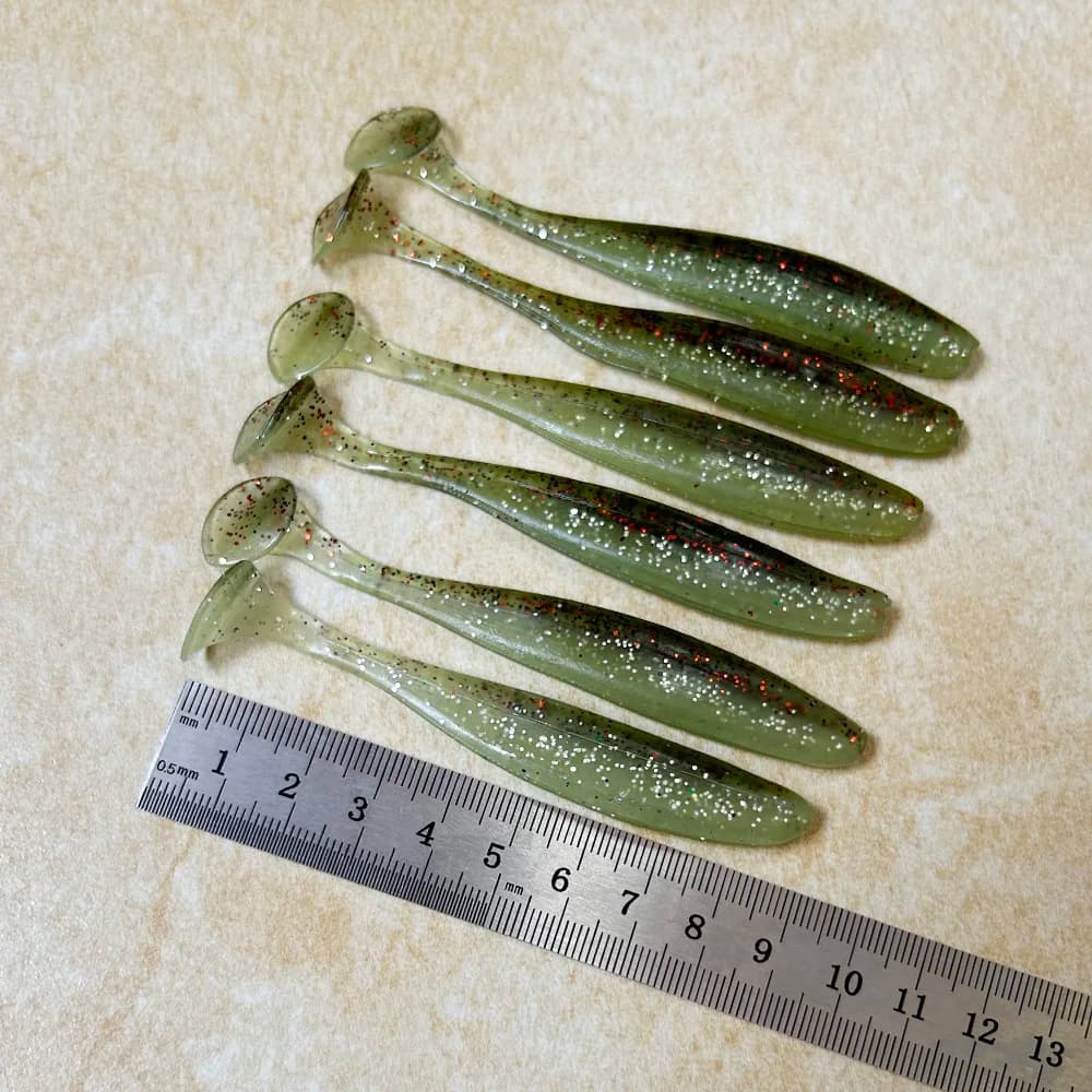 6 pz Esche Morbide Esca In Silicone Esche Da Pesca 9 cm 4.2g Wobblers Pesca Alla Carpa Richiamo Morbido Swimbait Esche di Plastica Artificiale