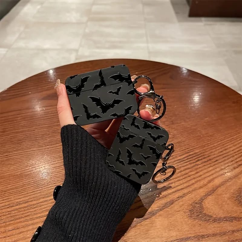Hot New Black Element Bat Pattern AirPods Case 1or2, 4, 3, AirPods Pro2 and Pro Wireless Bluetooth earphone protective case