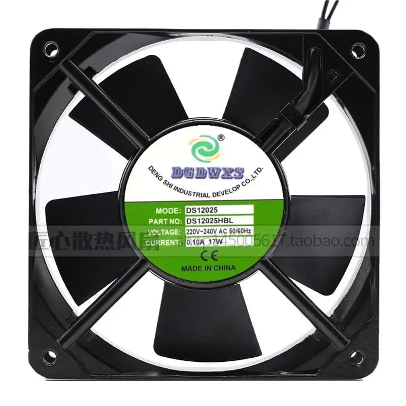 for DGDWXS DS12025HSL HBL Cabinet Silent Fan 220V 0.10A 17W Cooling Fan