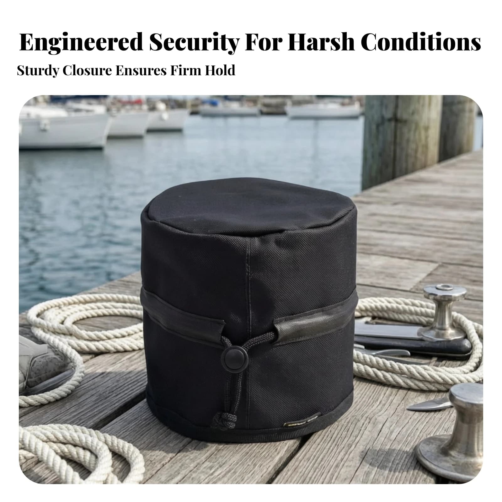 Anchor Windlass Cover Weatherproof Windlass Cover Dustproof for Boat Owners, Dockside, off-Season Storage
