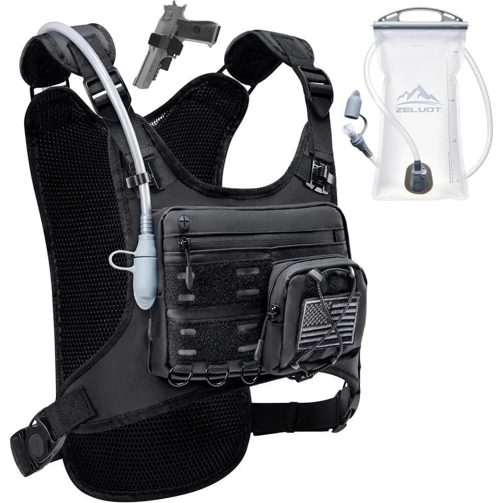 Gilet Idratazione 2L con Zaino Riflettente per Corsa, Leggero per Uomini e Donne