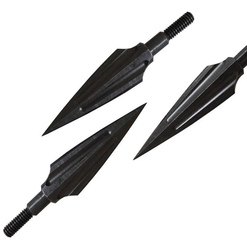 6pcs/12pcs punte di testa di freccia in acciaio al carbonio punta di freccia punta di tiro con l'arco punte di freccia per arco composto balestra ricurvo arco caccia