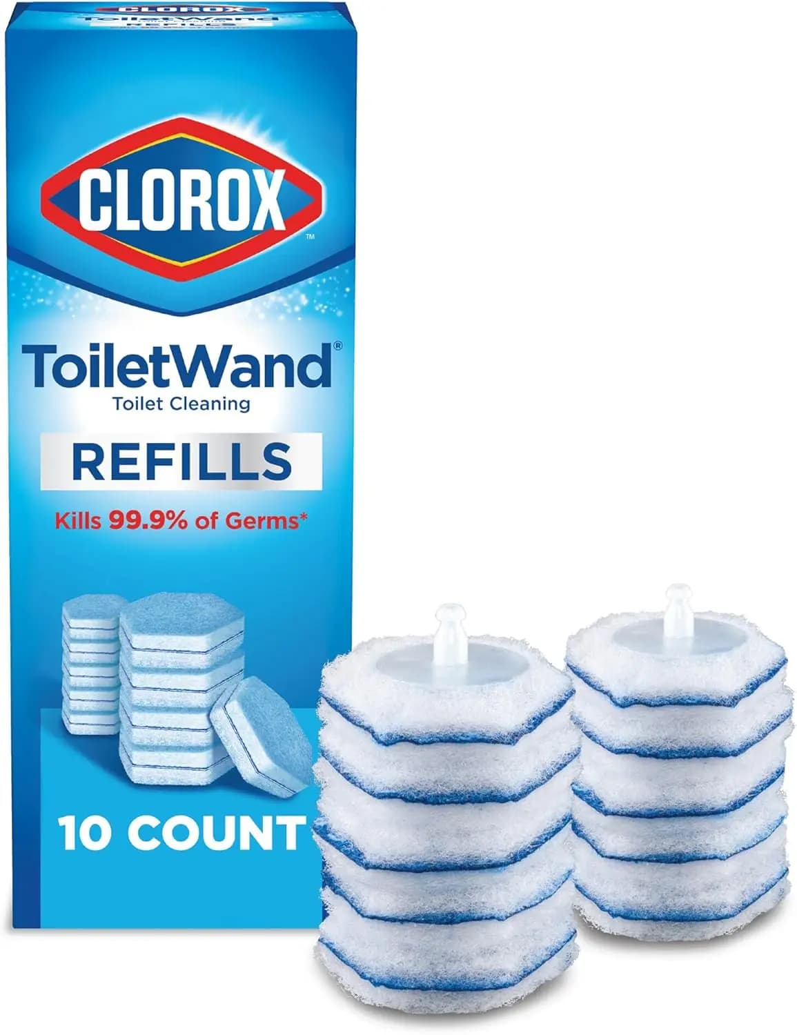 Ricariche per Pulitore WC, Spazzola per WC Originale, Confezione da 10 per Facile Pulizia del Bagno