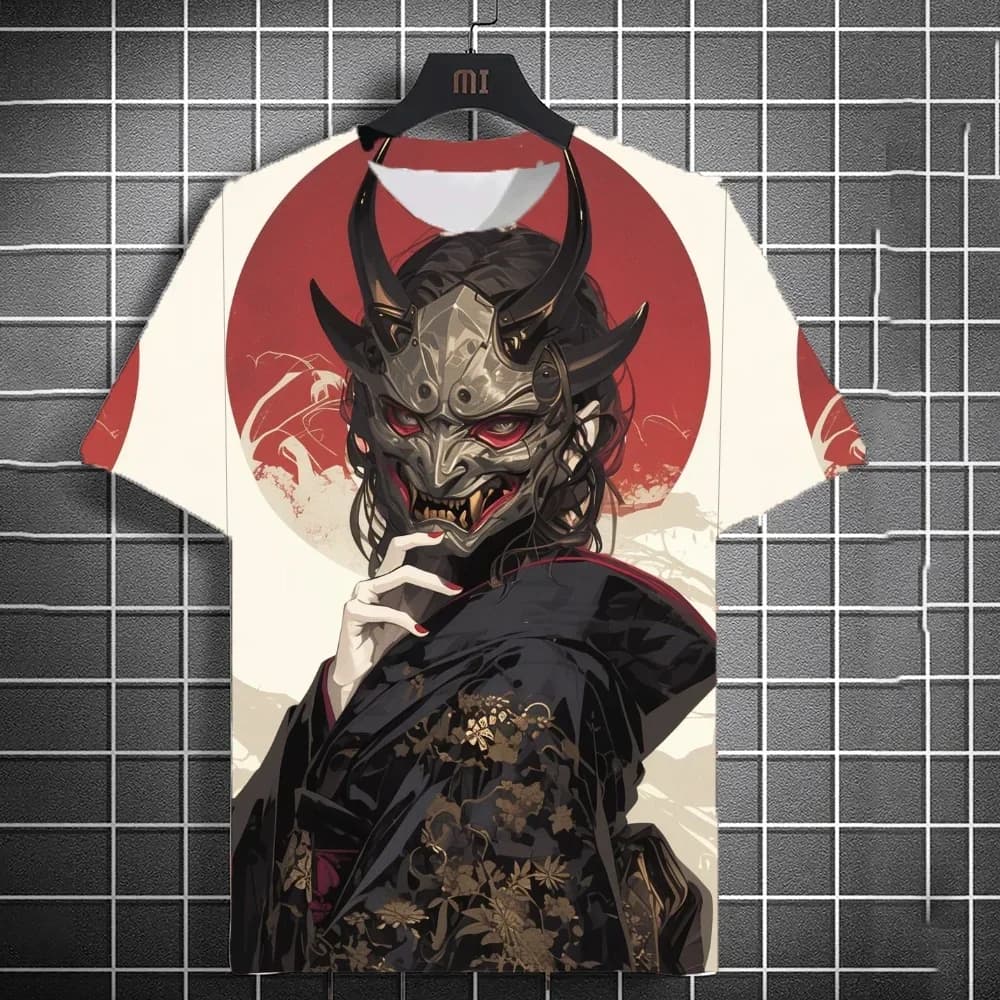 T-shirt Sportiva con Stampa 3D di Ragazza Guerriera Anime Giapponese, Asciugatura Rapida e Traspirante, per Uomo e Donna, Stile Harajuku Casual Y2K Pop, Manica Corta
