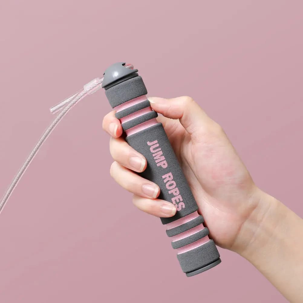 1Set Cordless Jump Rope Wireless Ropeless Skipping Rope Professional Weighted Indoor Freeweight Skipping for Home Office