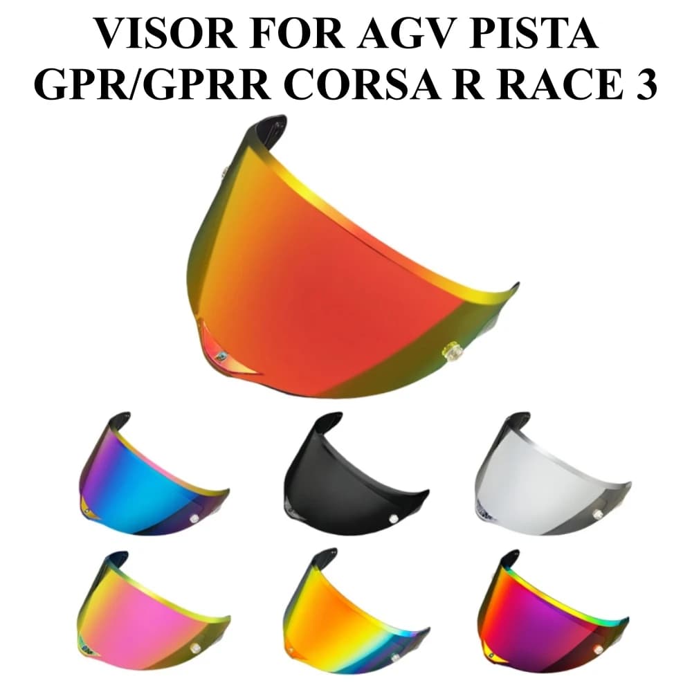 PISTA Visiera per casco moto per AGV PISTA GPR GPRR CORSA R RACE 3 Casco Scudo per lenti Protezione UV Parabrezza Accessori moto